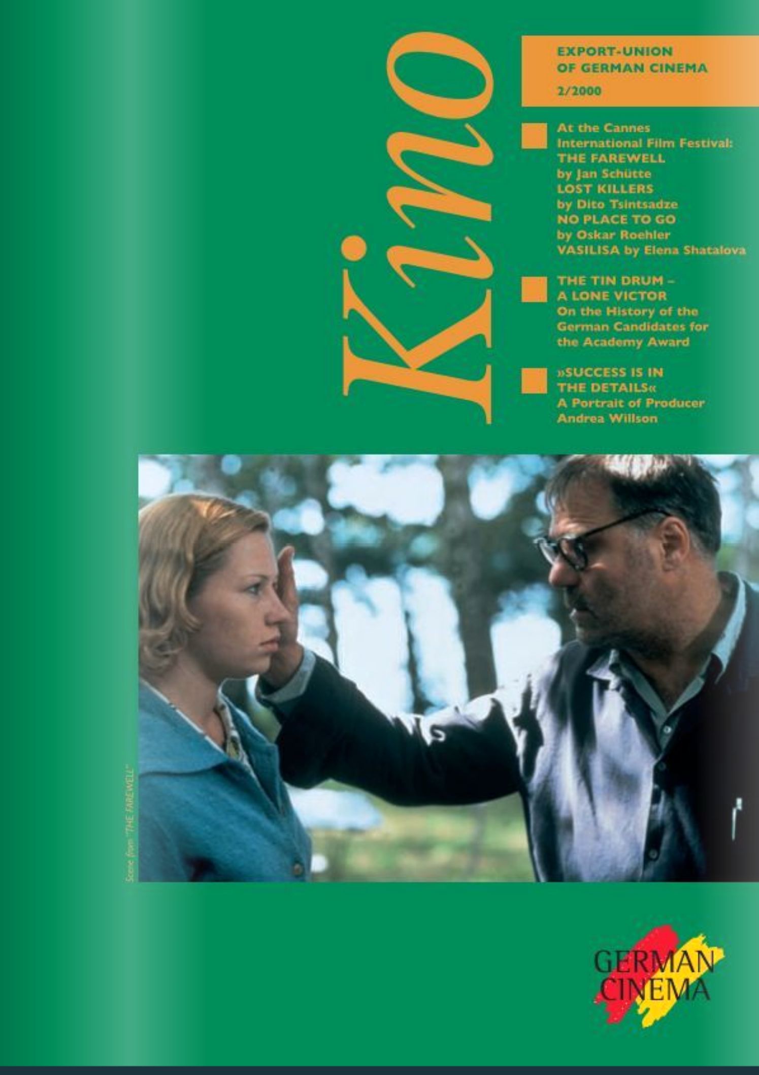 KINO-GERMAN CINEMA magazine side cover Issue 2    2000